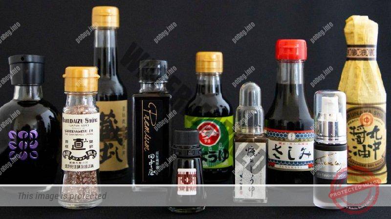 Японские соусы и приправы в бутылочках
